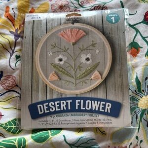 Leisure Arts Desert Flower Organza Embroidery Kit